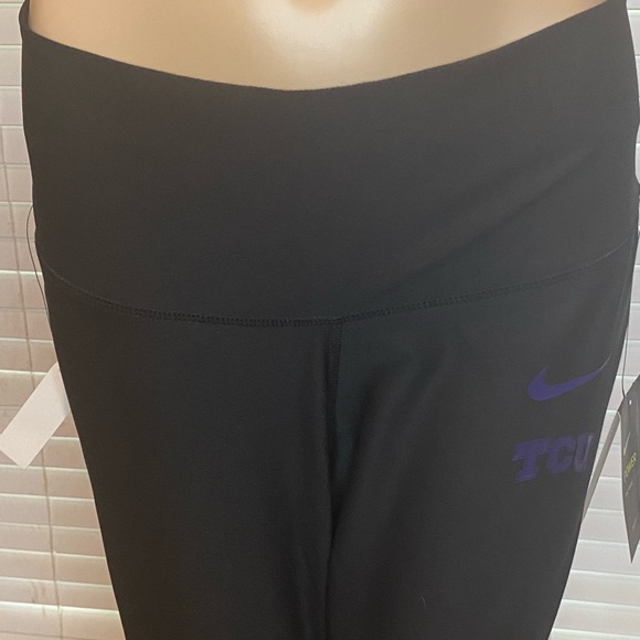 Nike TCU Texas Christian University Athletic Active Leggings Pants Size XL NWT - Picture 2 of 7